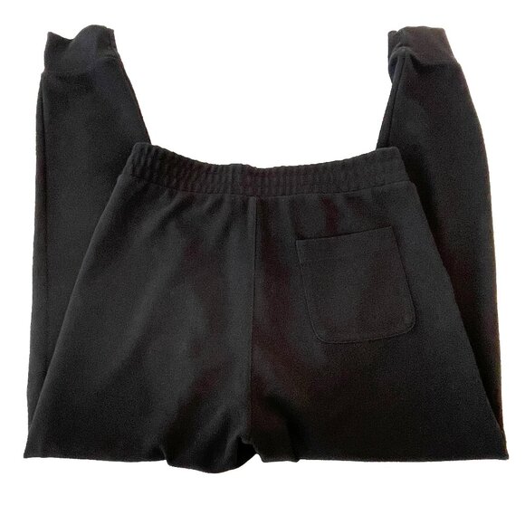 Uniqlo Black Small Ankle Length Knit Dress Pants Elastic Waistband Drawstring - Picture 11 of 12